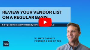 review your vendor list on a regular basis video cover