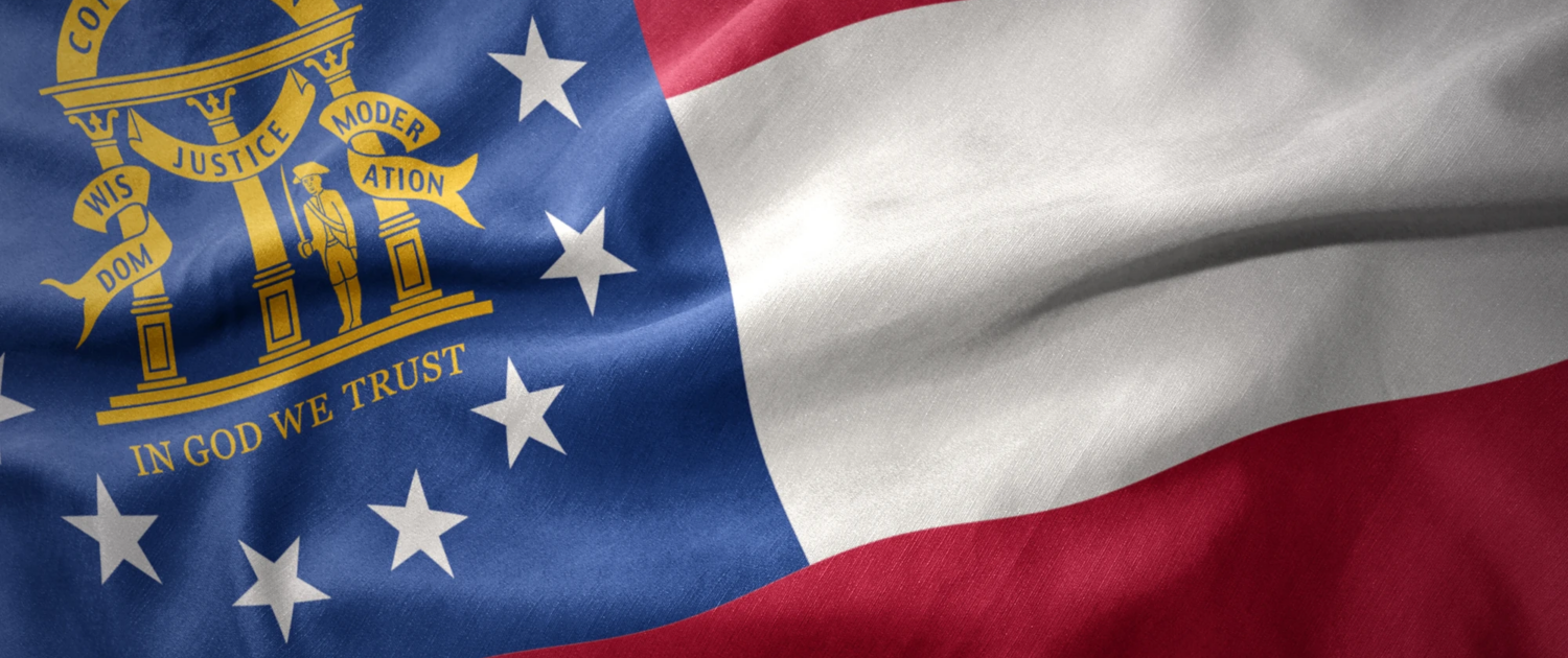 Georgia state flag Georgia state flag