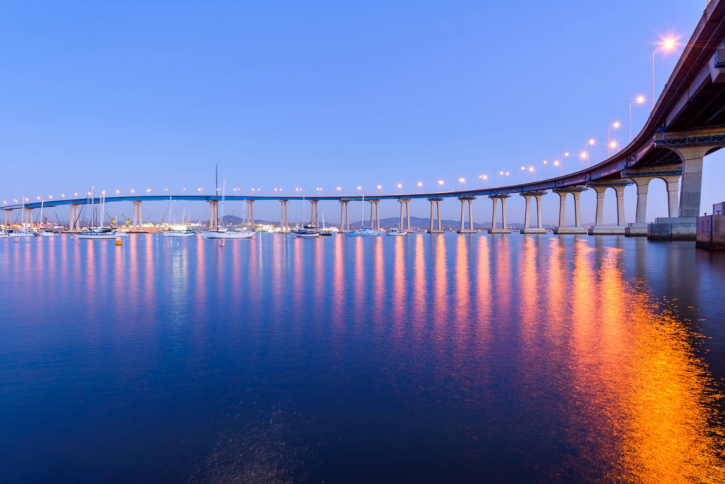 The Coronado Bridge over San Diego Bay