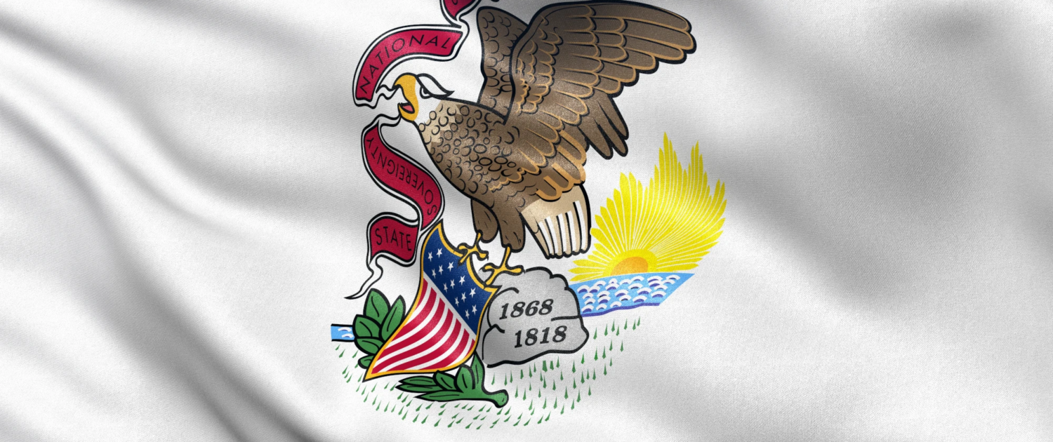 Illinois state flag Illinois state flag